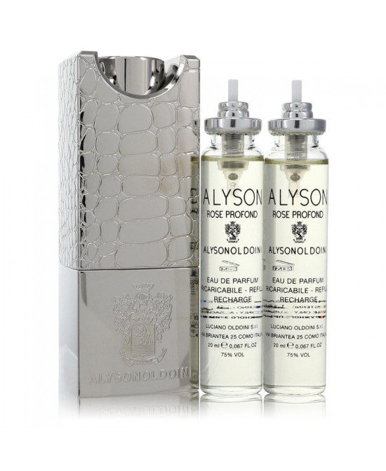 Rose Profond by Alyson Oldoini Eau De Parfum Refillable Spray Includes 3 x 20 ml Refills and Atomizer 2 oz (Women)
