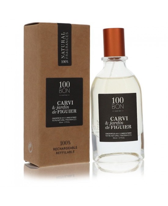 100 Bon Carvi & Jardin De Figuier by 100 Bon Concentree De Parfum Spray (Unisex Refillable) 1.7 oz (Men)