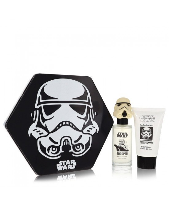 Star Wars Stormtrooper 3D by Disney Gift Set -- 1.7 oz Eau De Toilette Spray + 2.5 oz Shower Gel (Men)