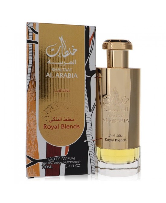 Khaltat Al Arabia by Lattafa Eau De Parfum Spray (Royal Blends) 3.4 oz (Men)
