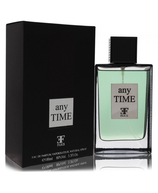 Any Time by Elysee Fashion Eau De Parfum Spray 3.3 oz (Men)
