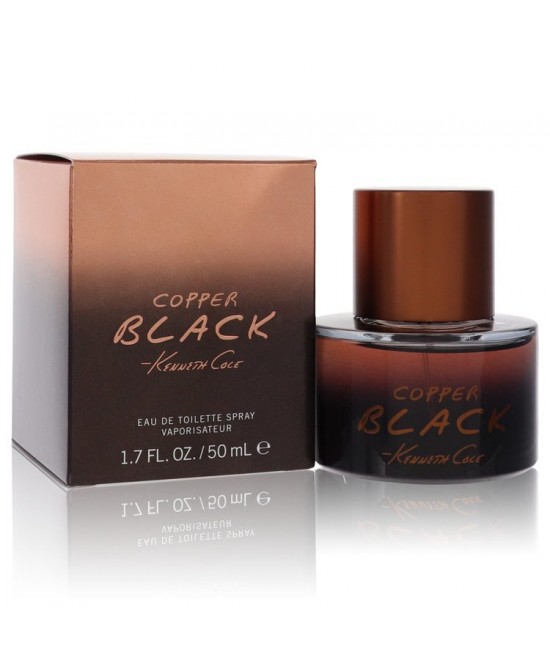 Kenneth Cole Copper Black by Kenneth Cole Eau De Toilette Spray 1.7 oz (Men)