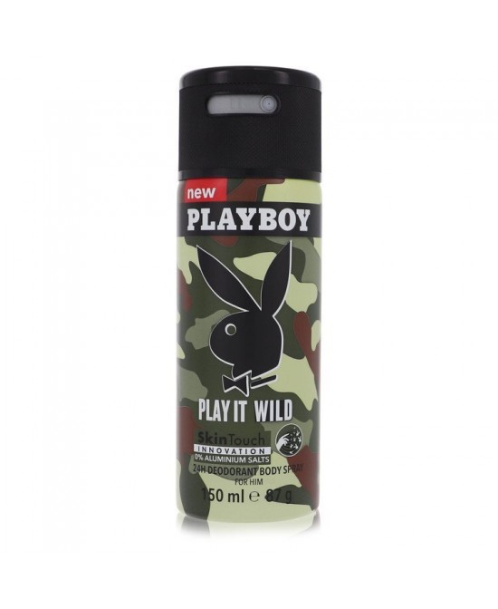 Playboy Play It Wild by Playboy Deodorant Spray 5 oz (Men)
