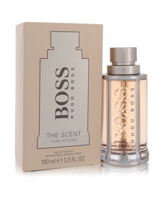 Boss The Scent Pure Accord by Hugo Boss Eau De Toilette Spray 3.3 oz (Men)