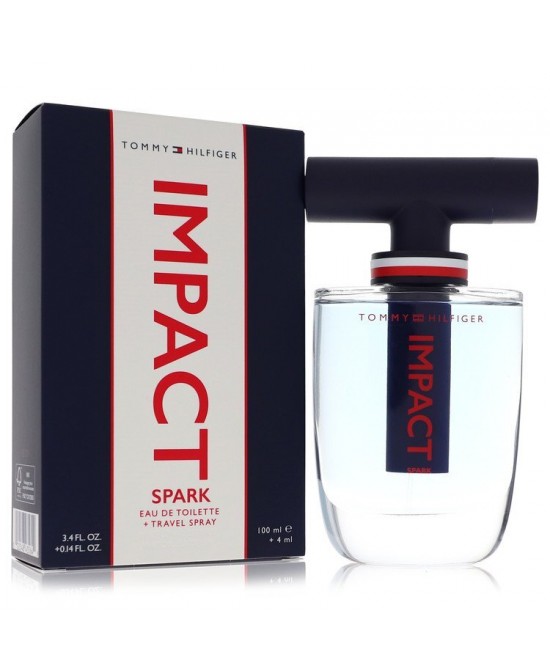 Tommy Hilfiger Impact Spark by Tommy Hilfiger Eau De Toilette Spray 3.4 oz 3.4 oz Eau De Toilette + .14 oz Travel EDT Spray (Men)