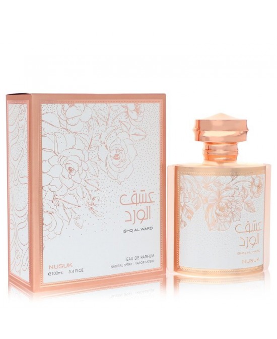 Nusuk Ishq Al ward by Nusuk Eau De Parfum Spray (Unisex) 3.4 oz (Men)