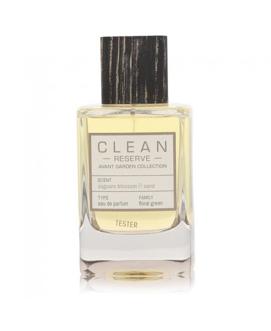 Clean Reserve Saguaro Blossom & Sand by Clean Eau De Parfum Spray (Unisex Tester) 3.4 oz (Men)