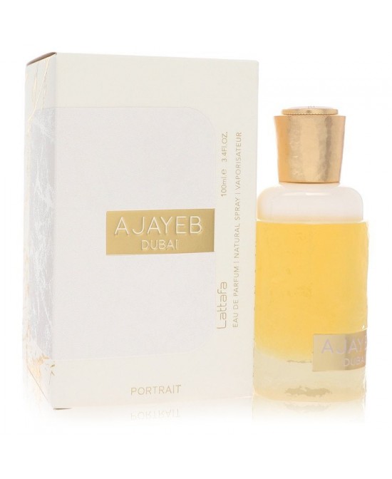 Lattafa Ajayeb Dubai Portrait by Lattafa Eau De Parfum Spray (Unisex) 3.4 oz (Men)