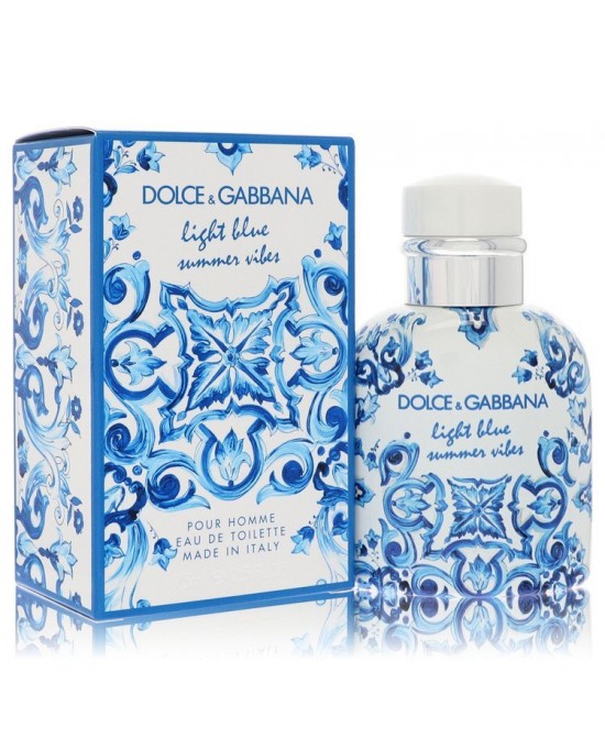 Light Blue Summer Vibes by Dolce & Gabbana Eau De Toilette Spray 2.5 oz (Men)