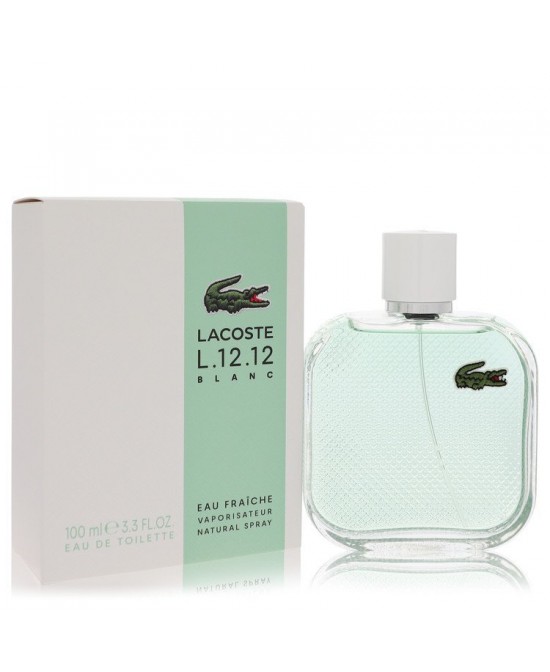 Lacoste Eau De Lacoste L.12.12 Blanc Eau Fraichie by Lacoste Eau De Toilette Spray 3.4 oz (Men)