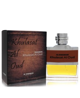 Al Haramain Khulasat Al Oud by Al Haramain Eau De Parfum Spray (Unisex) 3.4 oz (Men)