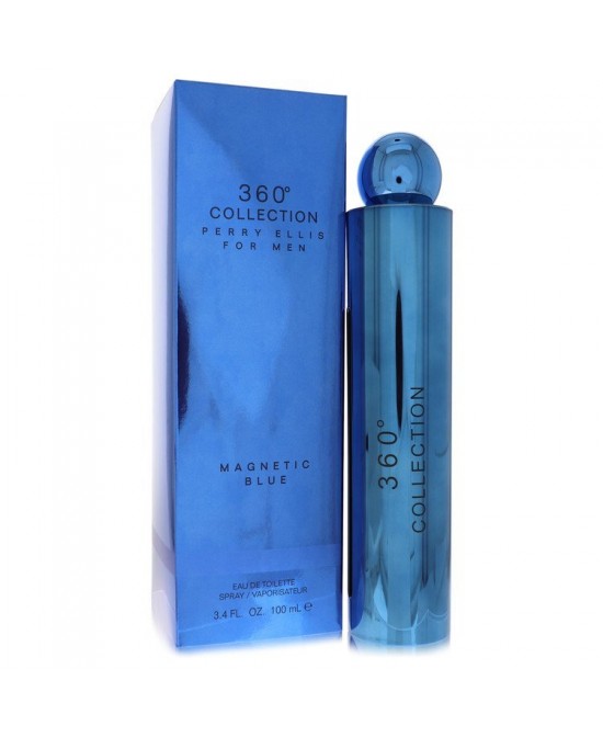Perry Ellis 360 Collection Magnetic Blue by Perry Ellis Eau De Toilette Spray 3.4 oz (Men)