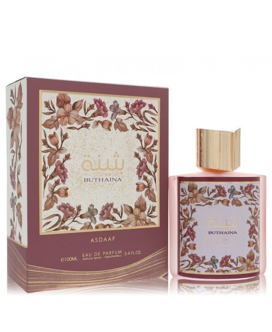 Lattafa Asdaaf Buthaina by Lattafa Eau De Parfum Spray (Unisex) 3.4 oz (Men) Lattafa Asdaaf Buthaina by Lattafa Eau De Parfum Spray (Unisex) 3.4 oz (Men)