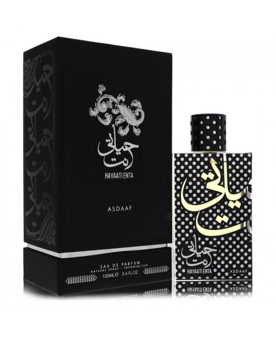 Lattafa Asdaaf Hayaati Enta by Lattafa Eau De Parfum Spray (Unisex) 3.4 oz (Men) Lattafa Asdaaf Hayaati Enta by Lattafa Eau De Parfum Spray (Unisex) 3.4 oz (Men)