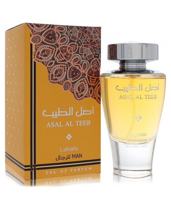 Lattafa Asal Al Teeb by Lattafa Eau De Parfum Spray 3.4 oz (Men) Lattafa Asal Al Teeb by Lattafa Eau De Parfum Spray 3.4 oz (Men)