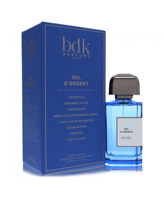 Bdk Sel D'argent by Bdk Parfums Eau De Parfum Spray (Unisex) 3.4 oz (Men)
