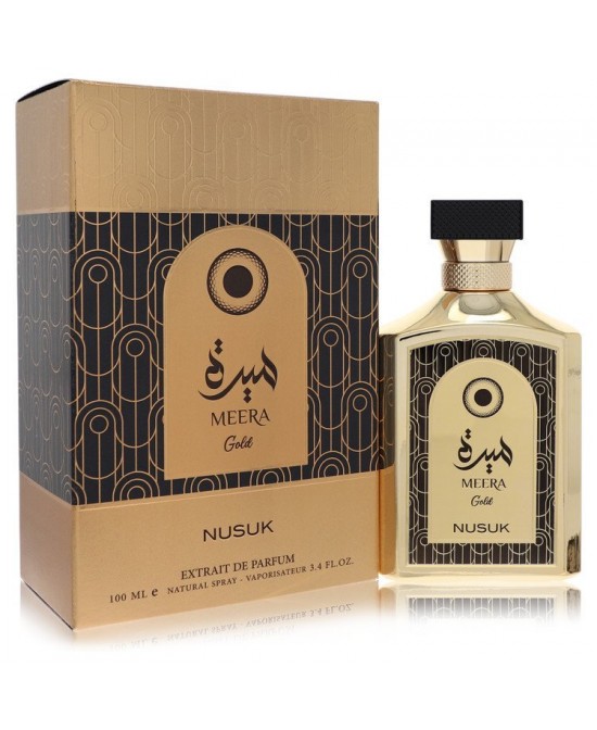 Nusuk Meera Gold by Nusuk Extrait De Parfum Spray (Unisex) 3.4 oz (Men)