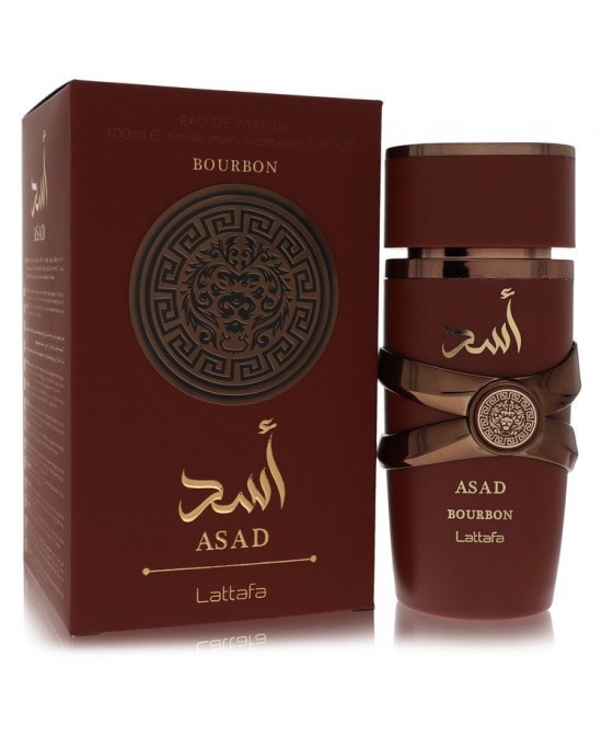 Lattafa Asad Bourbon by Lattafa Eau De Parfum Spray 3.4 oz (Men)