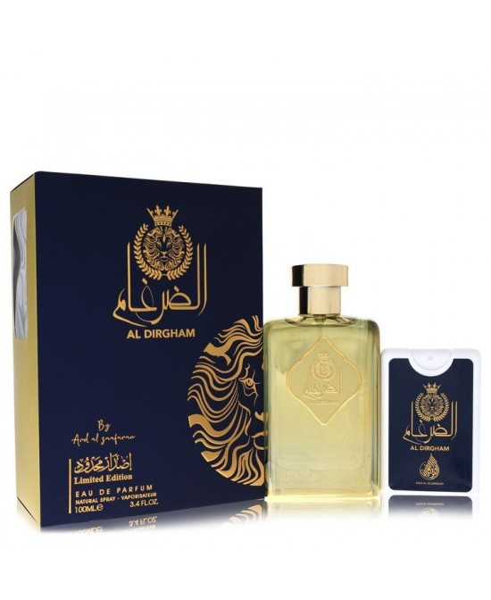 Ard Al Zaafaran Al Dirgham by Al Zaafaran Eau De Parfum Spray +.65 Mini EDP Spray (Limited Edition Unisex) 3.4 oz (Men)