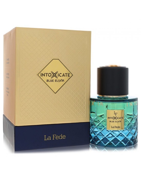 Khadlaj La Fede Intoxicate Blue Elixir by Khadlaj Eau De Parfum Spray 3.4 oz (Men)