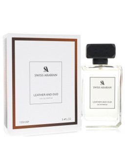 Swiss Arabian Leather And Oud by Swiss Arabian Eau De Parfum Spray (Unisex) 3.4 oz (Men)