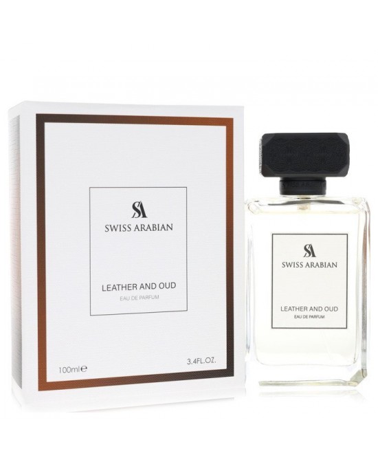 Swiss Arabian Leather And Oud by Swiss Arabian Eau De Parfum Spray (Unisex) 3.4 oz (Men)