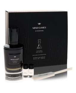 Mind Games Kingside by Mind Games Gift Set -- 3.4 oz Extrait De Parfum Spray + Two 0.10 Mini EDP Travel Size + Testing Papers (Men)