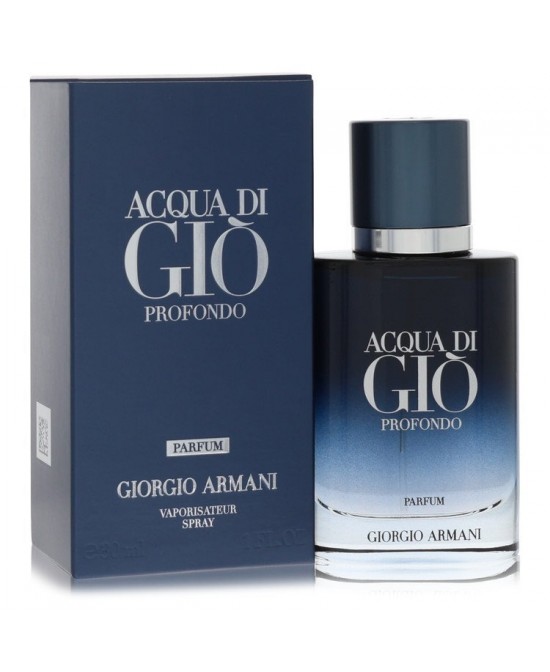 Acqua Di Gio Profondo by Giorgio Armani Parfum Spray Refillable 1 oz (Men)