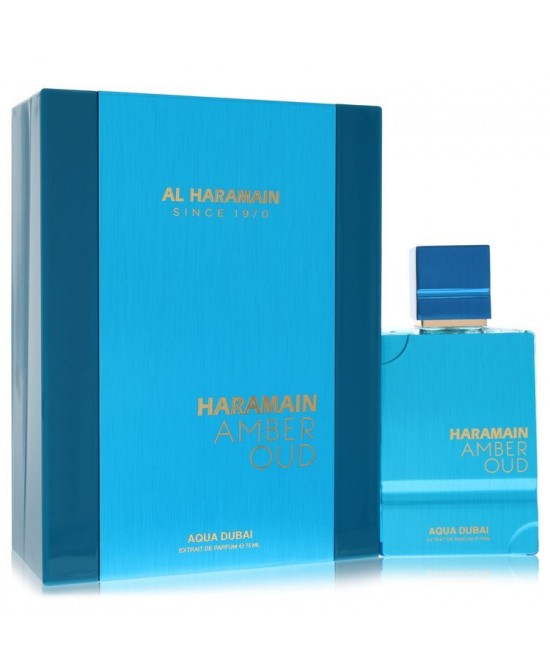 Al Haramain Amber Oud Aqua Dubai by Al Haramain Extrait De Parfum Spray 2.53 oz (Men)
