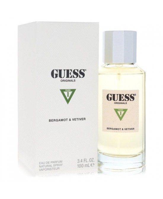 Guess Originals Type 1 Bergamot & Vetiver by Guess Eau De Parfum Spray 3.4 oz (Men)