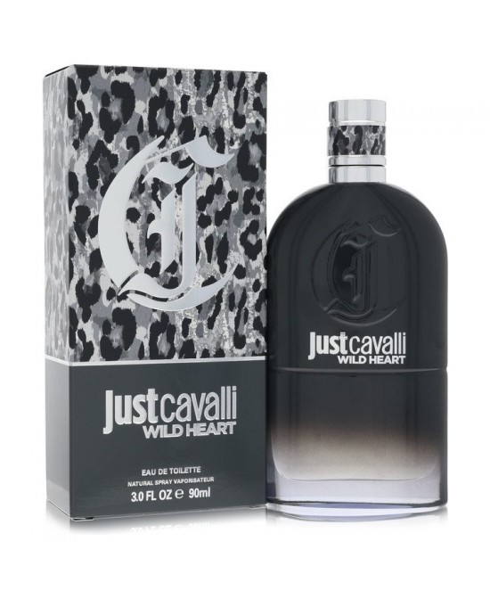 Just Cavalli Wild Heart by Cavalli Eau De Toilette Spray 3.0 oz (Men)