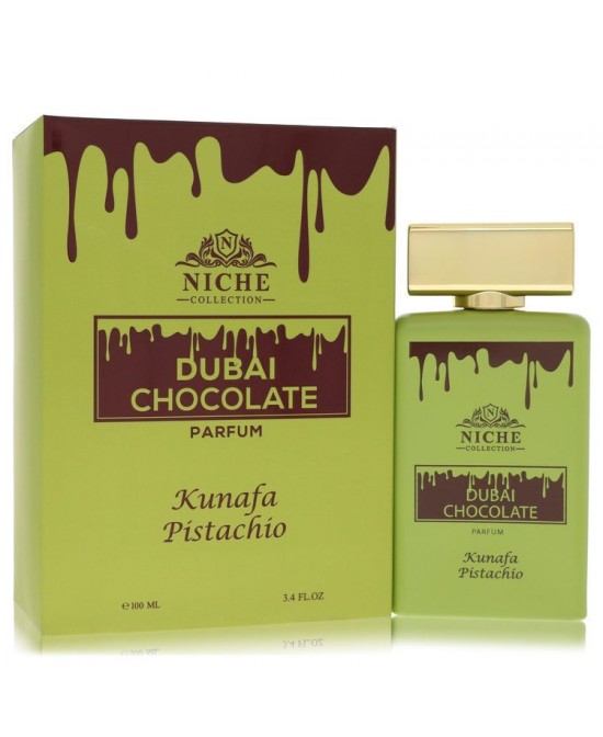 Khalis Niche Dubai Chocolate Kunafa Pistachio by Khalis Parfum Spray 3.4 oz (Men)