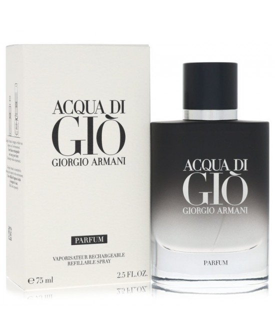 Acqua Di Gio by Giorgio Armani Parfum Refillable Spray 2.5 oz (Men)