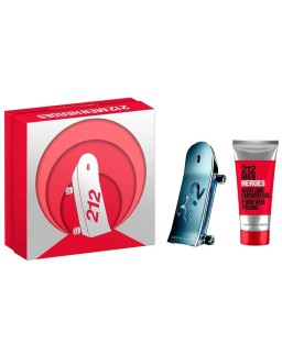 Carolina herrera 212 heroes 2 pcs set for men: 3 oz eau de toilette spray + 3.4 bath and shower gel