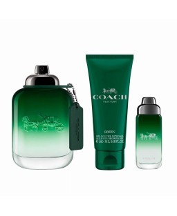 Coach green 3 pcs set for men: 3.4 eau de toilette spray + 3.4 shower gel + 0.5 eau de toilette spray
