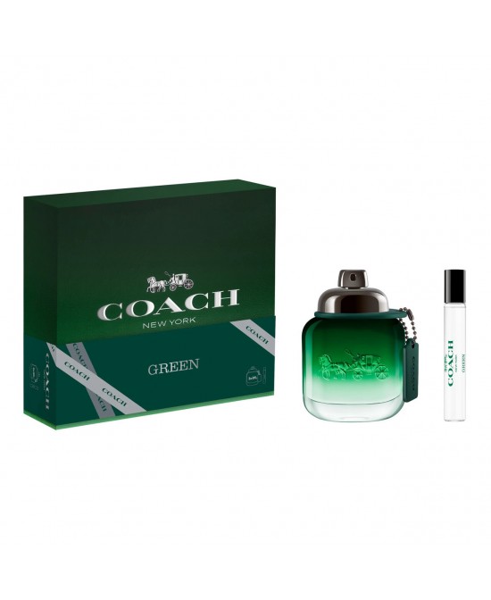 Coach green 2 pcs set for men: 2 oz eau de toilette spray + 0.25 eau de toilette spray