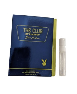 Playboy the club blue edition 0.05 eau de toilette spray vial for men Playboy the club blue edition 0.05 eau de toilette spray vial for men