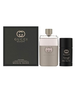 Gucci guilty pour homme 2 pcs set: 3 oz eau de toilette spray + 2.4 deodorant stick