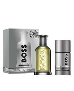 Hugo boss bottled 2 pcs set for men: 3.3 eau de toilette spray + 2.4 deodorant stick