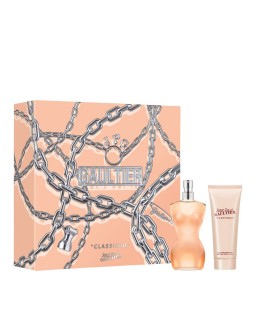 Jean paul gaultier classique 2 pcs set for women: 1.7 eau de toilette spray + 2.5 body lotion...