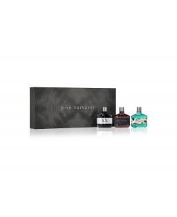 John varvatos 3 * 15 ml eau de toilette mini set for men: classic + xx + xx artisan teal