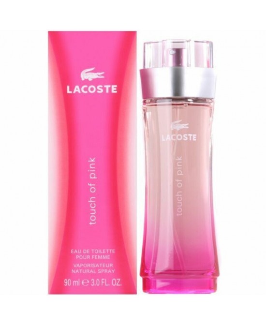 Lacoste touch of pink 3 oz eau de toilette spray for women