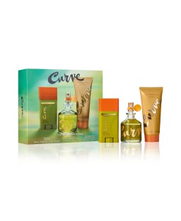 Curve 3 pcs set for men: 2.5 eau de cologne spray + 1.7 deodorant stick + 3.4 after shave balm