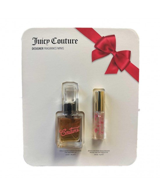 Juicy couture 2 pcs set for women: malibu surf 1.3 eau de toilette spray + viva la juicy la fleur 0.3 eau de toilette spray Juicy couture 2 pcs set for women: malibu surf 1.3 eau de toilette spray + viva la juicy la fleur 0.3 eau de toilette spray