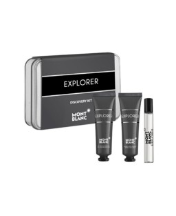 Mont blanc explorer 3 pcs set for men: 0.25 eau de parfum spray + 1 oz after shave balm + 1 oz shower gel