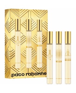 Paco rabanne one million 3 pcs set for men: 0.33 oz eau de toilette spray + one million parfum 0.33 oz parfum spray + one million elixir 0.33 oz parfum intense spray
