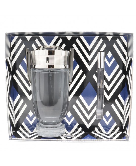 Paco rabanne invictus 2 pcs set for men: 6.7 eau de toilette spray + 0.34 eau de toilette spray