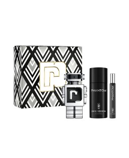 Paco rabanne phantom 3 pcs set for men: 3.4 eau de toilette spray + 5 oz deodorant spray +  0.34 eau de toilette spray