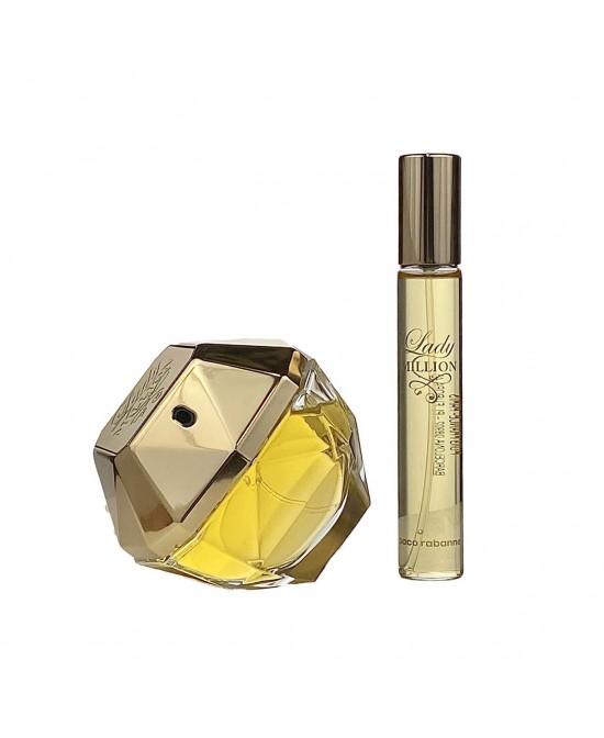 Paco rabanne one million 2 pcs set: 1.7 eau de toilette spray + 0.34 eau de toilette spray