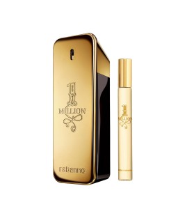 Paco rabanne one million 2 pcs set for men: 6.7 eau de toilette spray + 0.33 oz eau de toilette spray Paco rabanne one million 2 pcs set for men: 6.7 eau de toilette spray + 0.33 oz eau de toilette spray